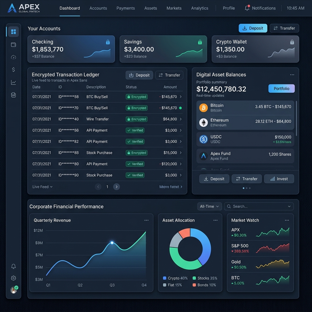 FinTech & Client Banking Portal